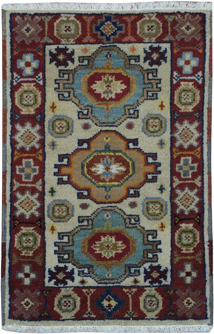 2' 0" x 3' 0" India Kazak Rug image 0