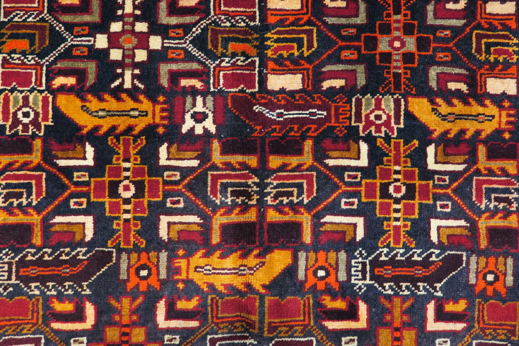 3' 5" x 5' 1" Persian Meshkin Rug image 7