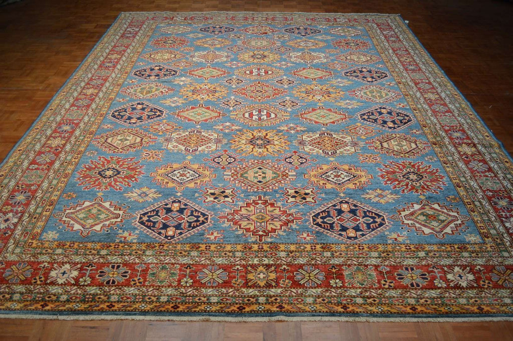 10' 2" x 13' 9" Pakistan Kazak Rug image 1