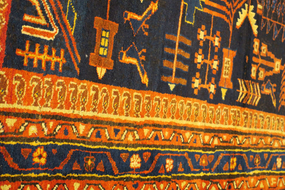 3'5'' x 10'3'' Persian Hamadan Runner image 11