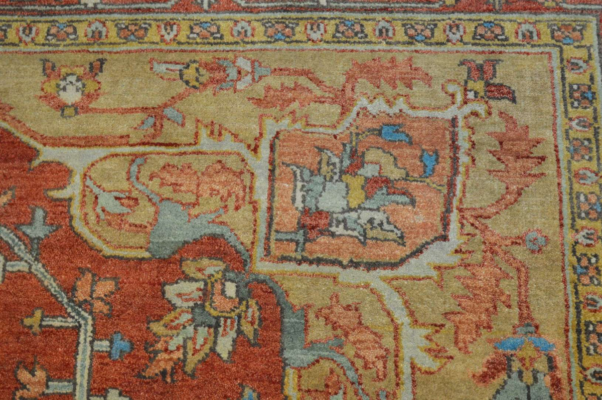 7' 8" x 10' 3" India Serapi Rug image 7