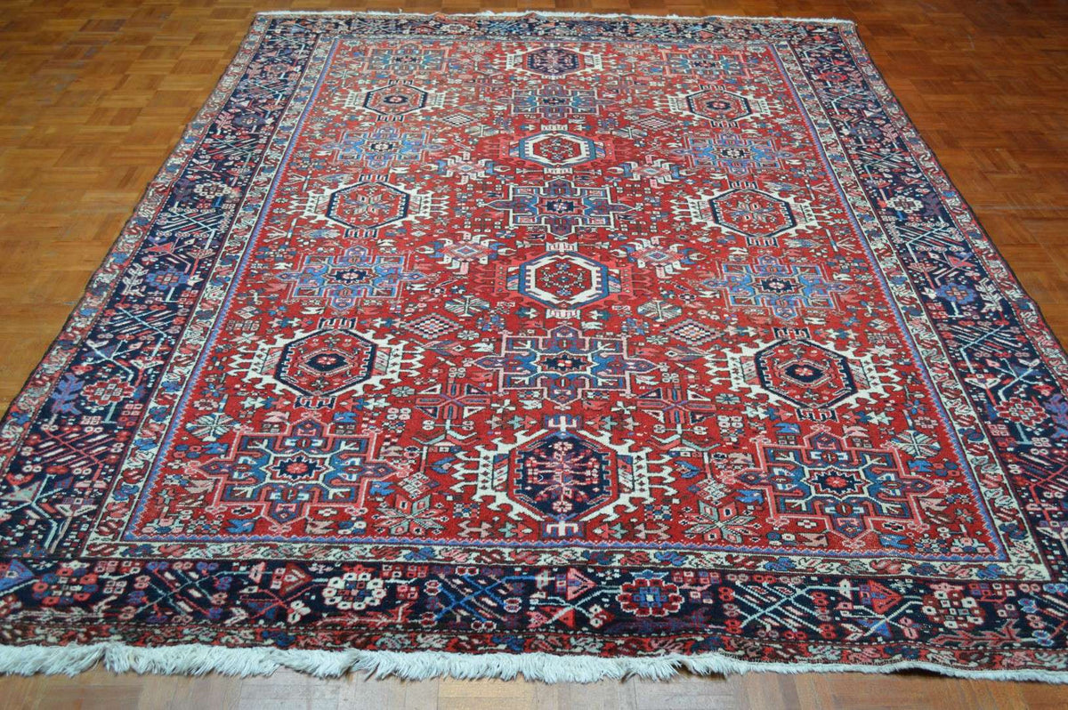 7' 5" x 10' 7" Persian Heriz Rug image 1