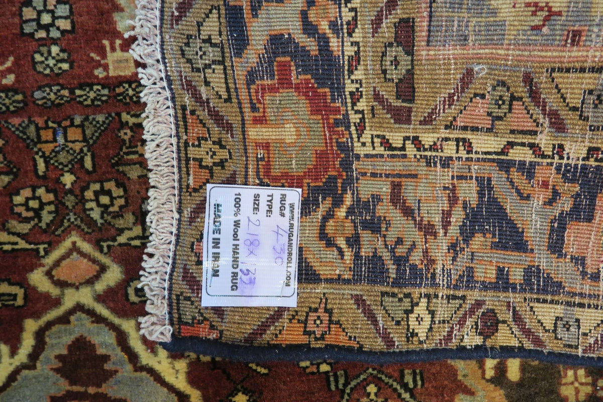 4' 3" x 7' 1" Persian Zanjan Rug image 9