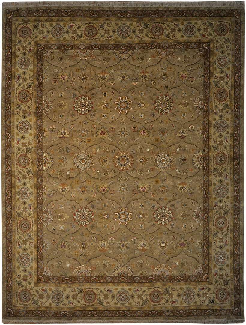 7' 9" x 10' 2" India Agra Rug image 0