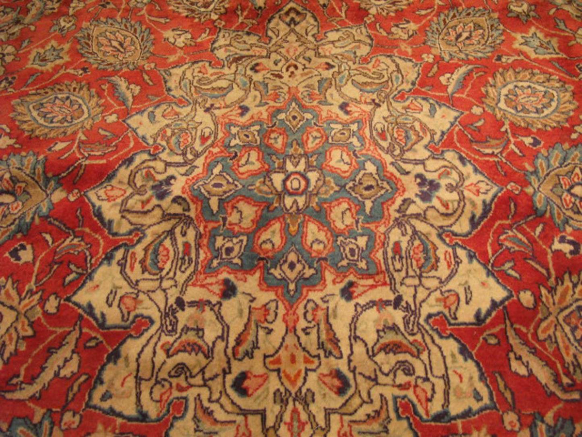 9' 0" x 13' 9" Persian Sarouk Rug image 7