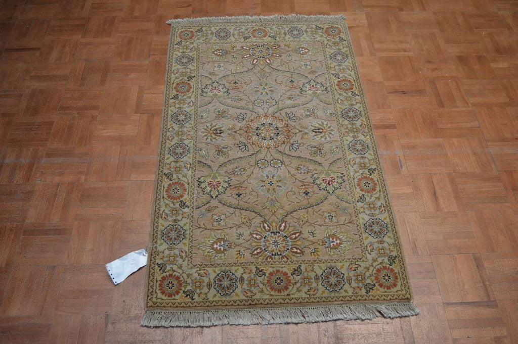 2' 4" x 4' 3" India Agra Rug image 1
