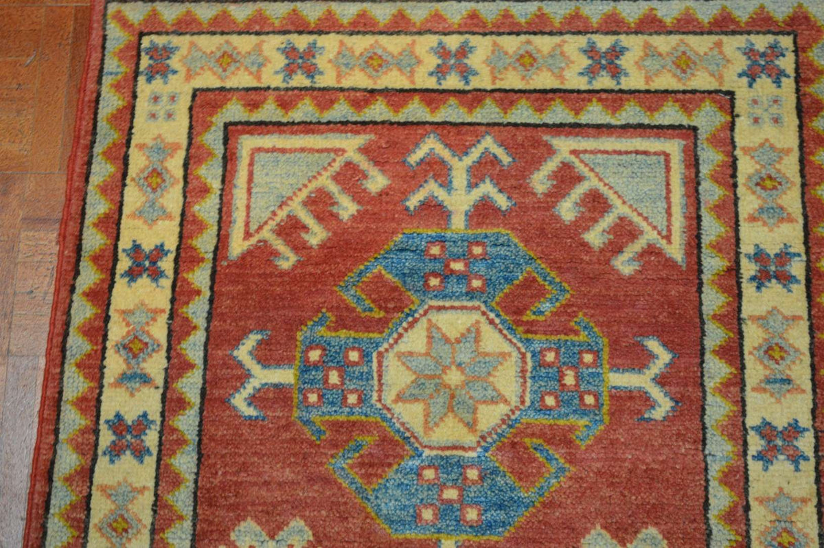 2' 1" x 6' 2" Pakistan Kazak Runner image 3