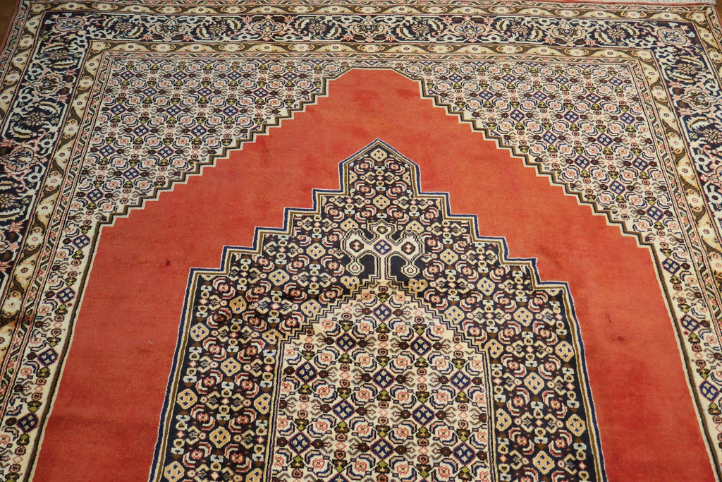 5' 8" x 9' 0" Persian Sanandaj Rug image 6