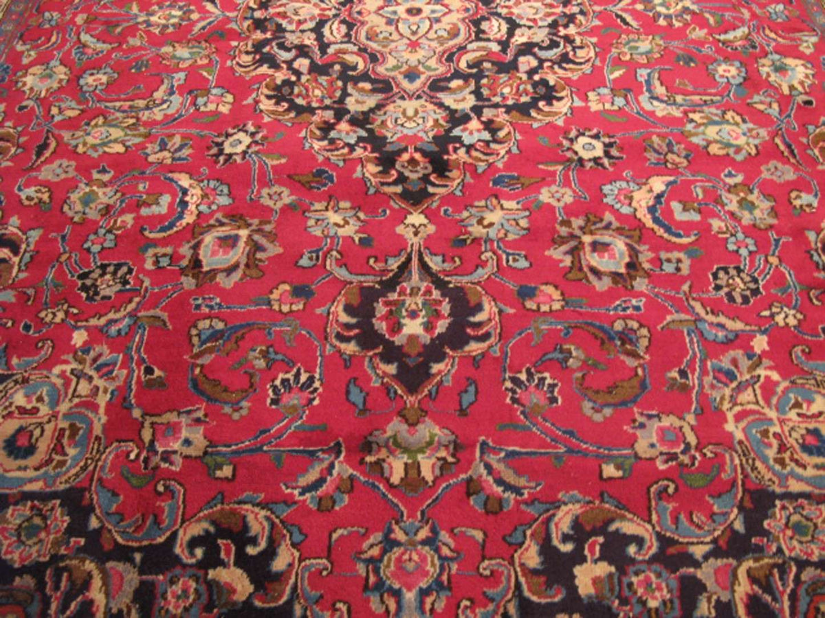8' 2" x 11' 9" Persian Mashhad Rug image 12