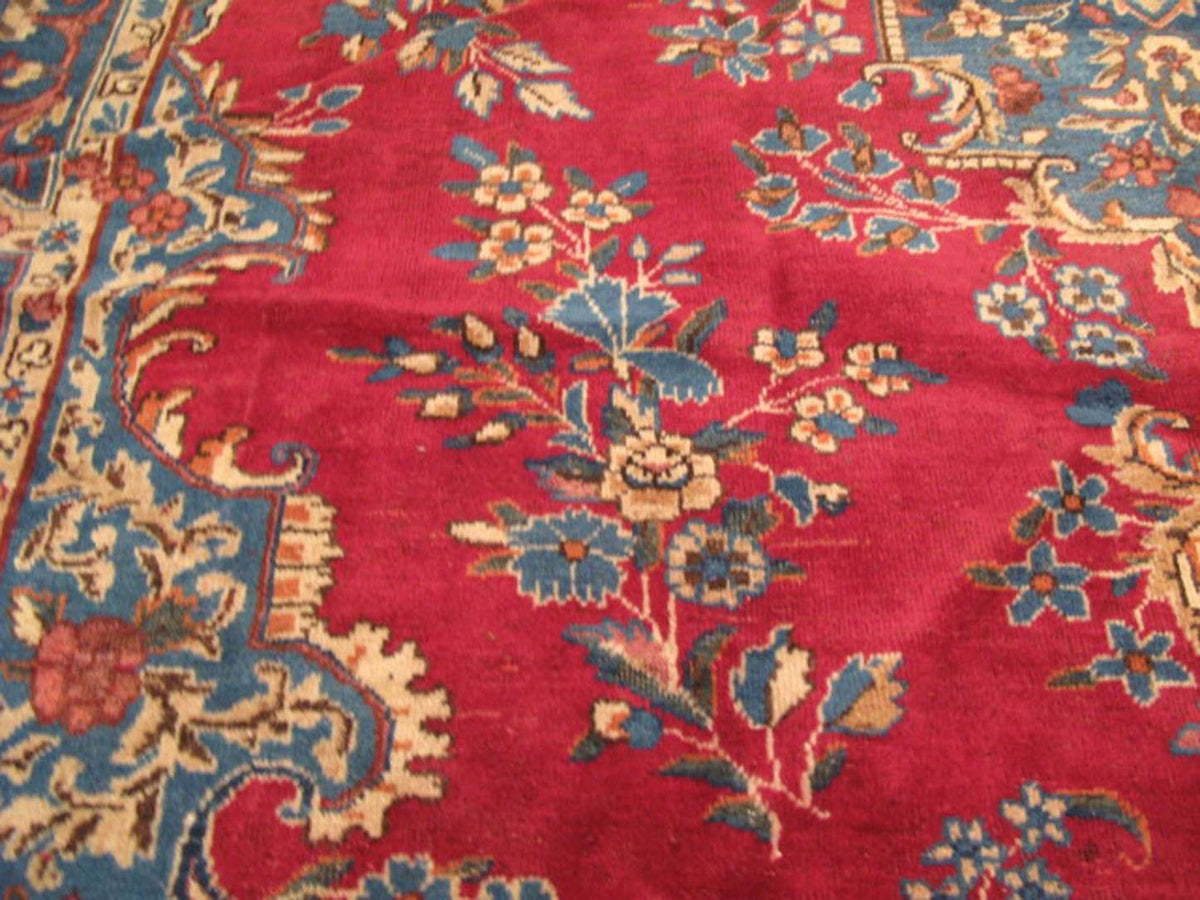 8' 8" x 11' 6" Persian Yaazd Rug image 9
