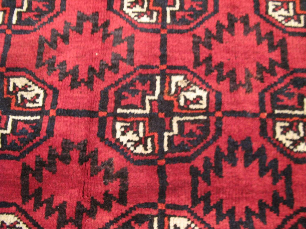 4' 0" x 6' 8" Vintage Turkmen Rug image 9