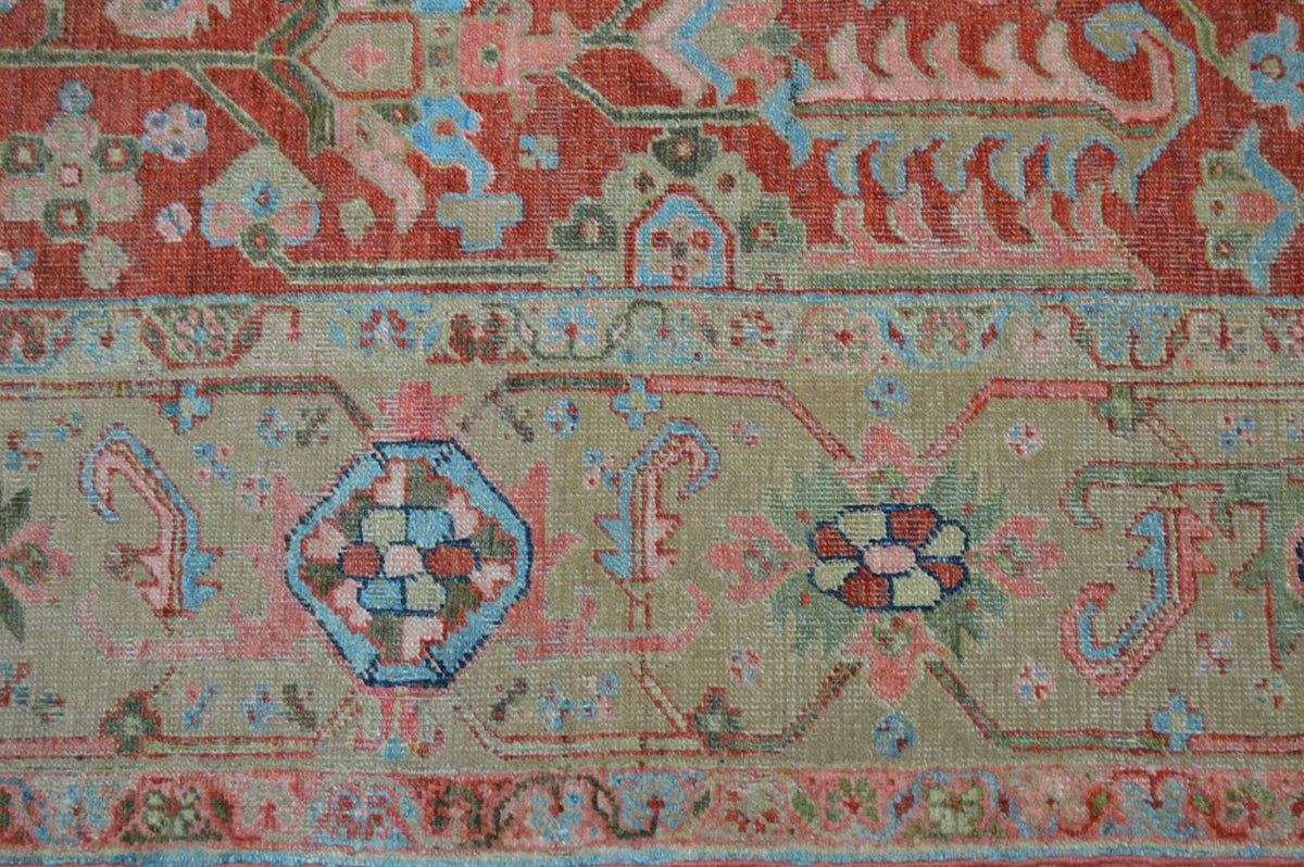 7' 7" x 11' 0" Persian Serapi Rug image 10