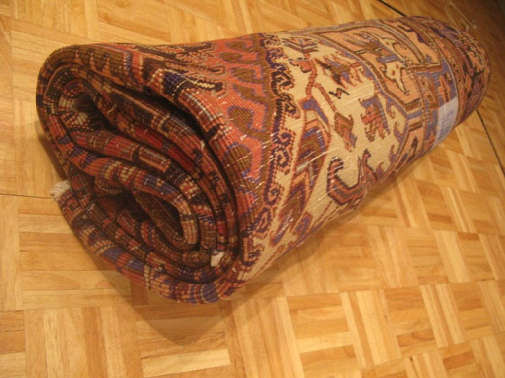 8' 3" x 10' 9" Persian Heriz Rug image 11