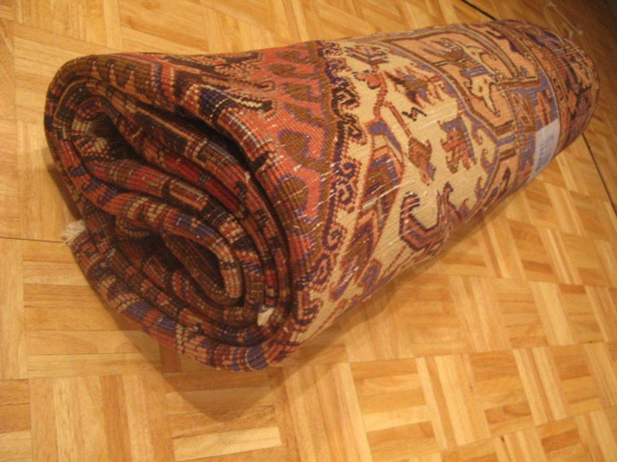 8' 3" x 10' 9" Persian Heriz Rug image 11