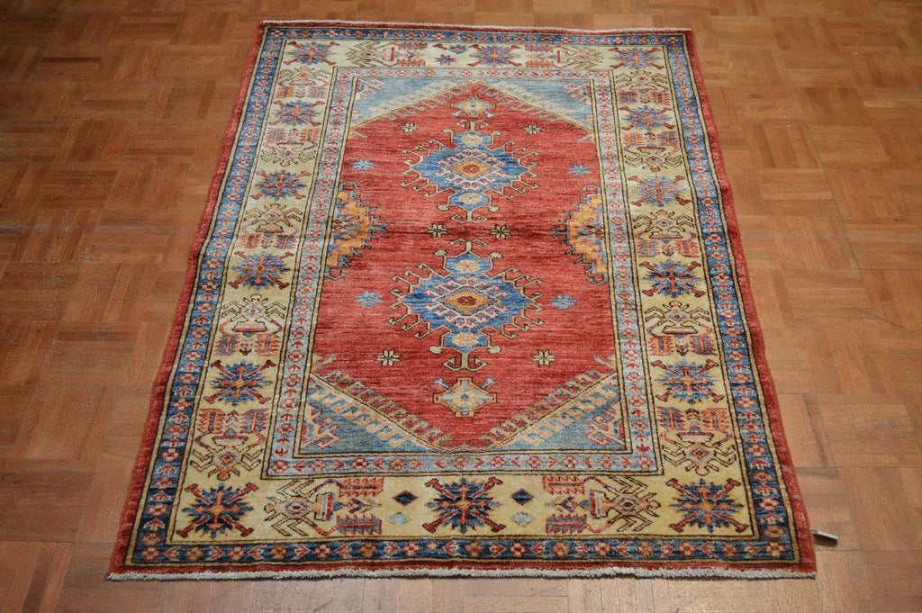3' 7" x 4' 10" Pakistan Kazak Rug image 1