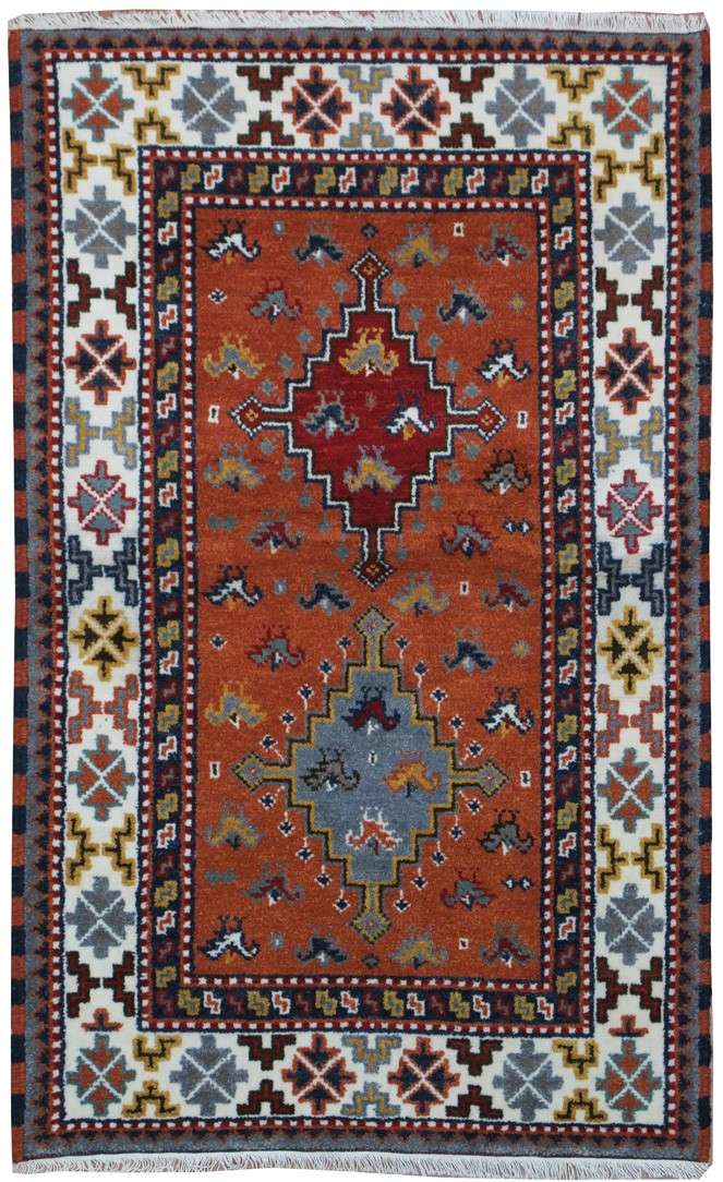 3' 0" x 5' 0" India Kazak Rug image 0