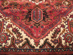 6' 8" x 9' 4" Vintage Heriz Rug image 10
