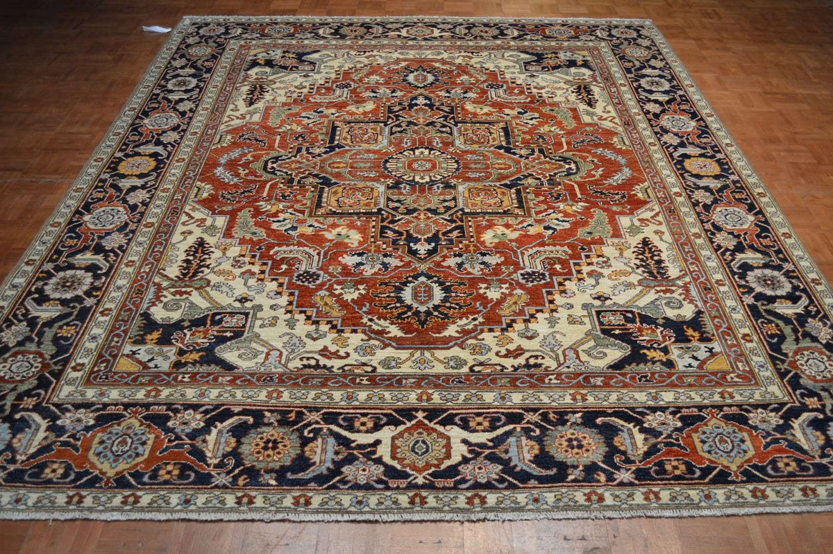 8' 0" x 9' 8" Pakistan Serapi Rug image 1
