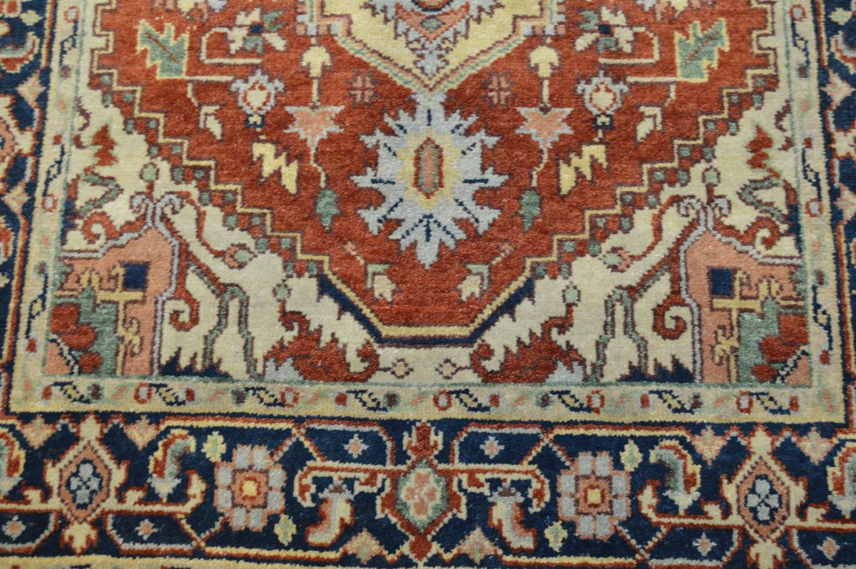 4' 0" x 6' 0" India Serapi Rug image 6