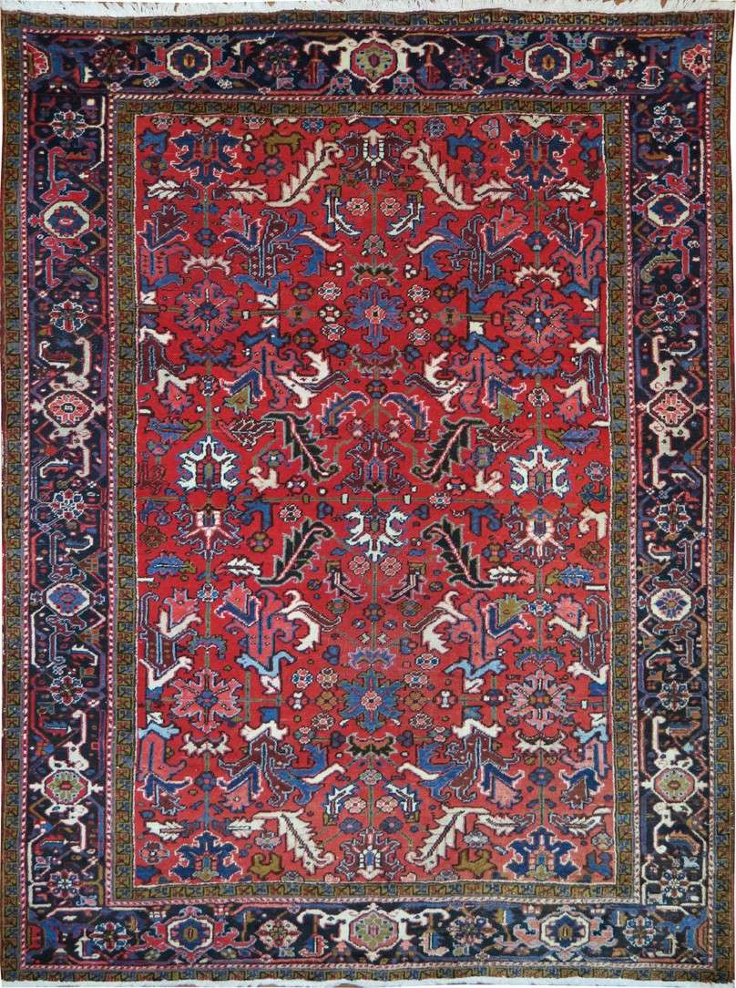 7' 8" x 10' 3" Persian Heriz Rug image 0