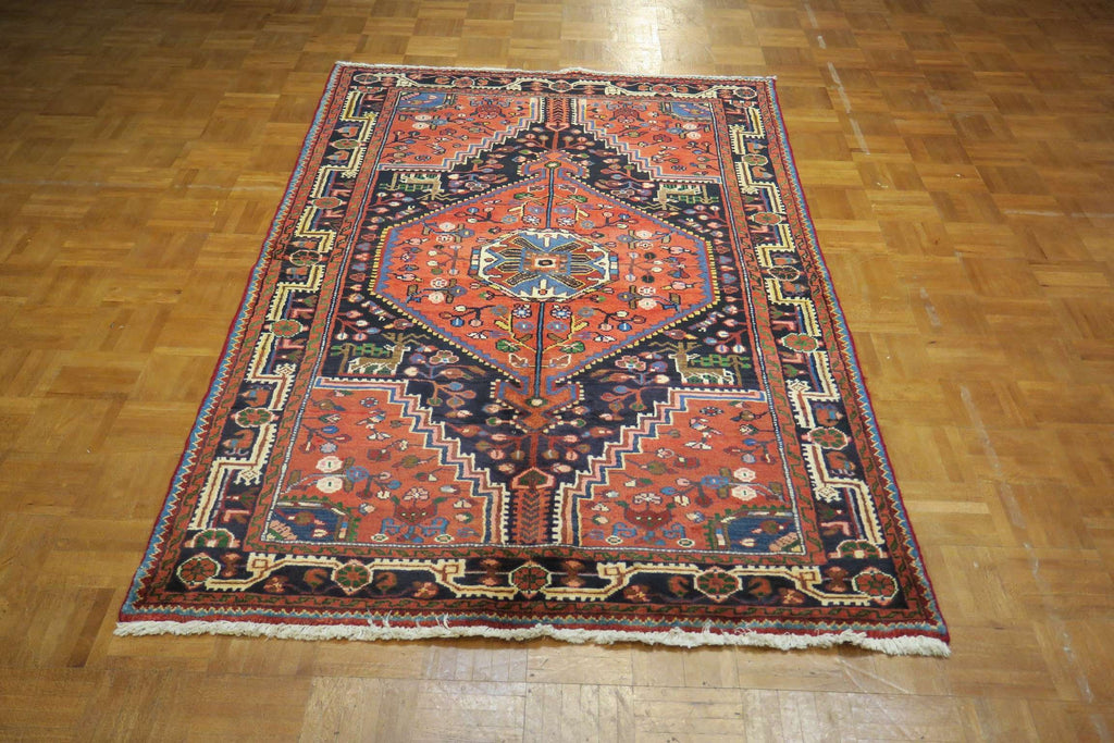 4' 1" x 6' 9" Persian Hamadan Rug image 2