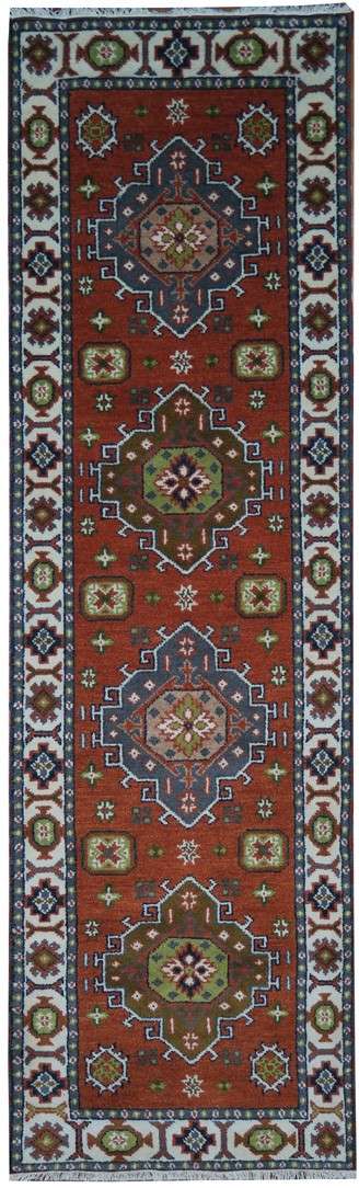 2' 8" x 9' 9" India Kazak Runner image 0