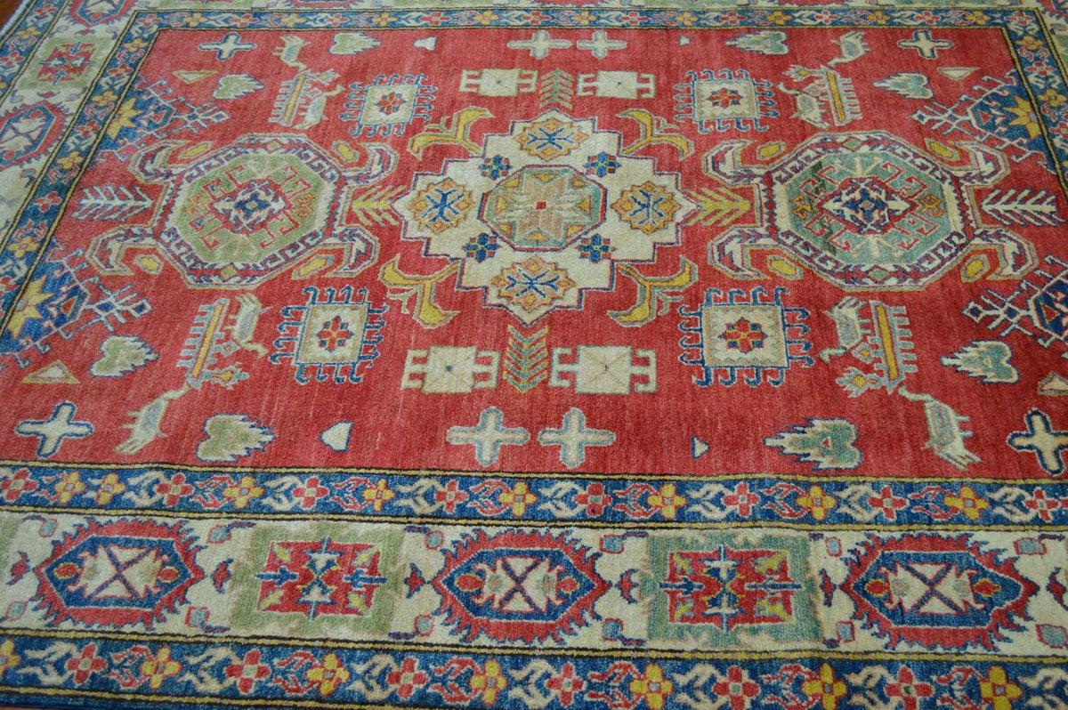 6' 6" x 9' 3" Pakistan Kazak Rug image 9