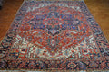 8' 3" x 11' 2" Persian Heriz Rug image 1