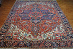 8' 3" x 11' 2" Persian Heriz Rug image 1