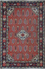4' 5" x 7' 1" Caucasian Shirvan Rug image 0