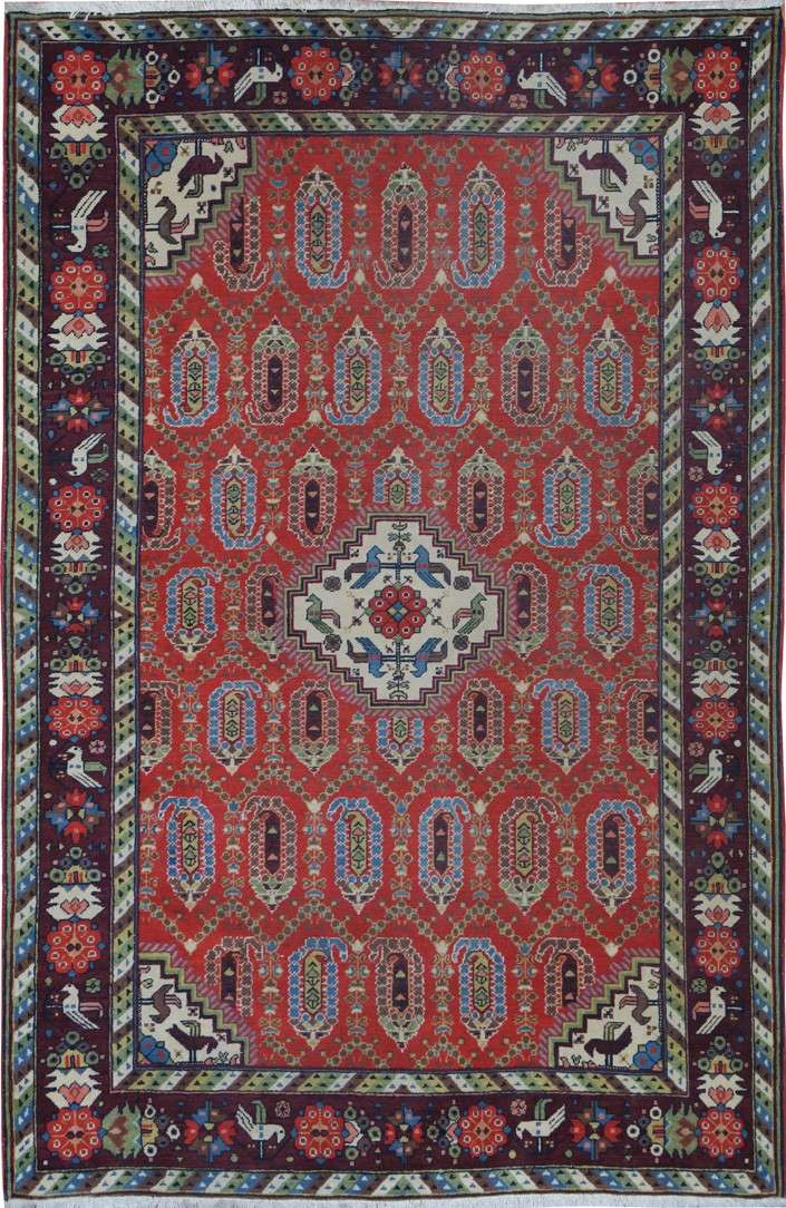4' 5" x 7' 1" Caucasian Shirvan Rug image 0