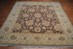 7' 6" x 8' 4" India Sultanabad Square Rug image 1