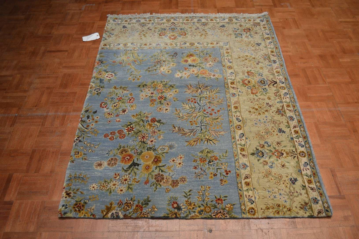 4' 1" x 5' 4" India Agra Rug image 1