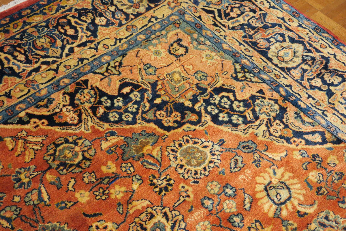 7' 0" x 10' 7" Persian Sarouk Rug image 0