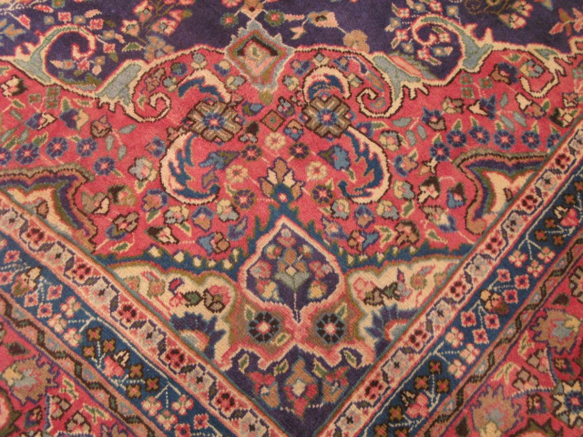 9' 8" x 13' 0" Persian Mashhad Rug image 8