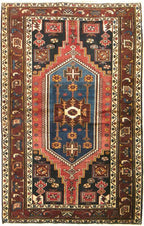 4' 5" x 6' 1" Persian Shahsavan Rug image 0