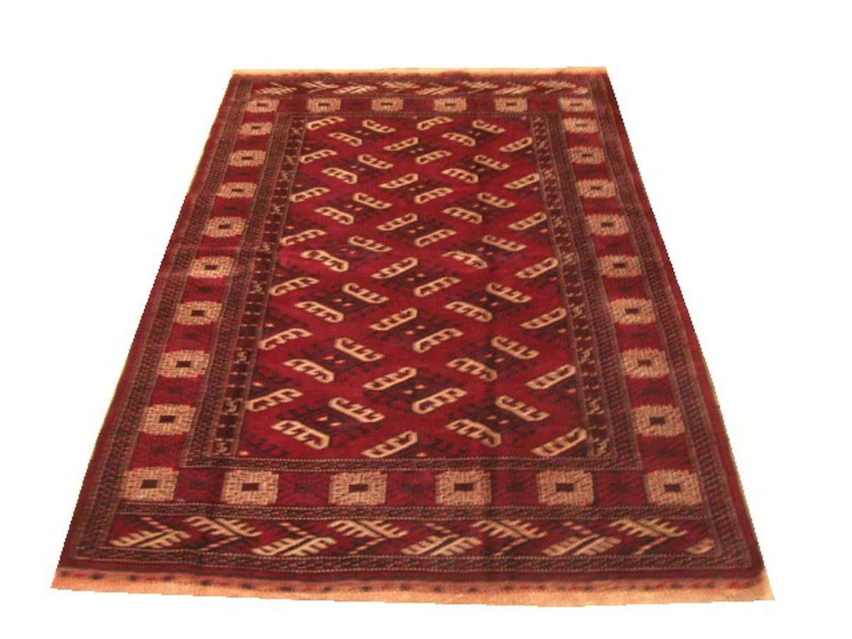 4' 3" x 6' 4" Persian Turkmen Rug image 0