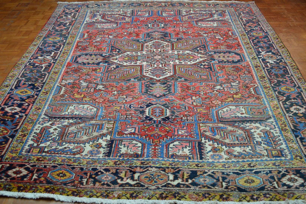 8' 3" x 10' 3" Persian Heriz Rug image 1