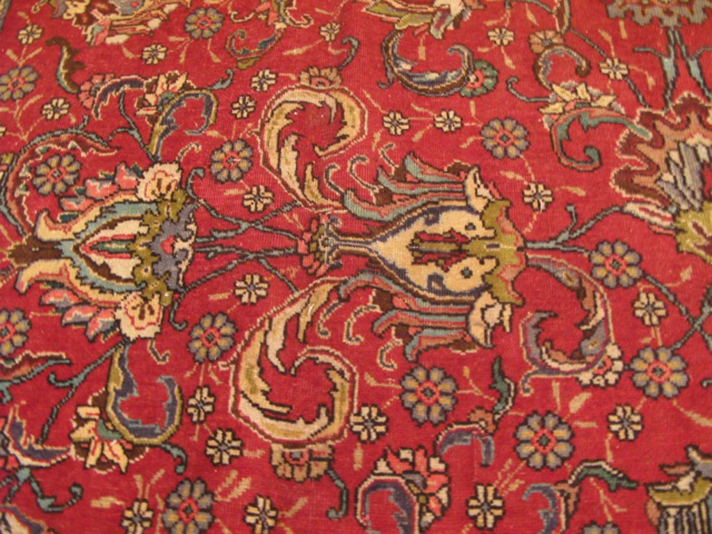 9' 1" x 13' 0" Persian Tabriz Rug image 8