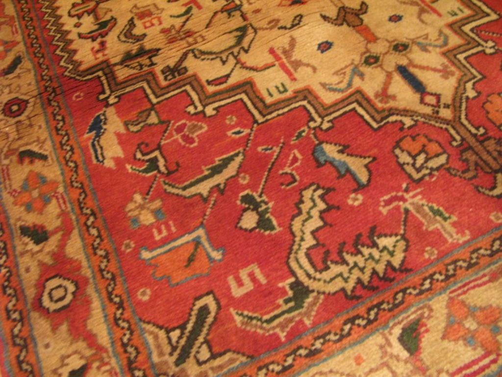3' 8" x 5' 0" Persian Heriz Rug image 7