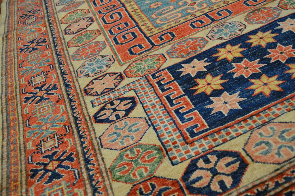4' 1" x 6' 0" Pakistan Kazak Rug image 4