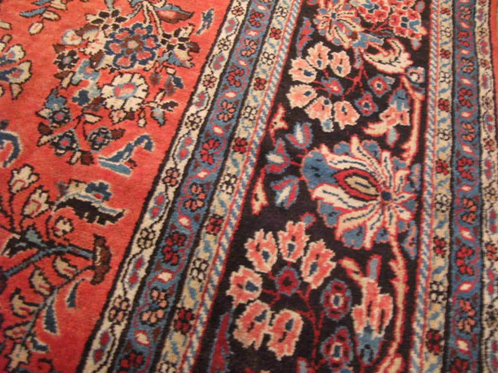 8' 9" x 12' 7" Persian Sarouk Rug image 10