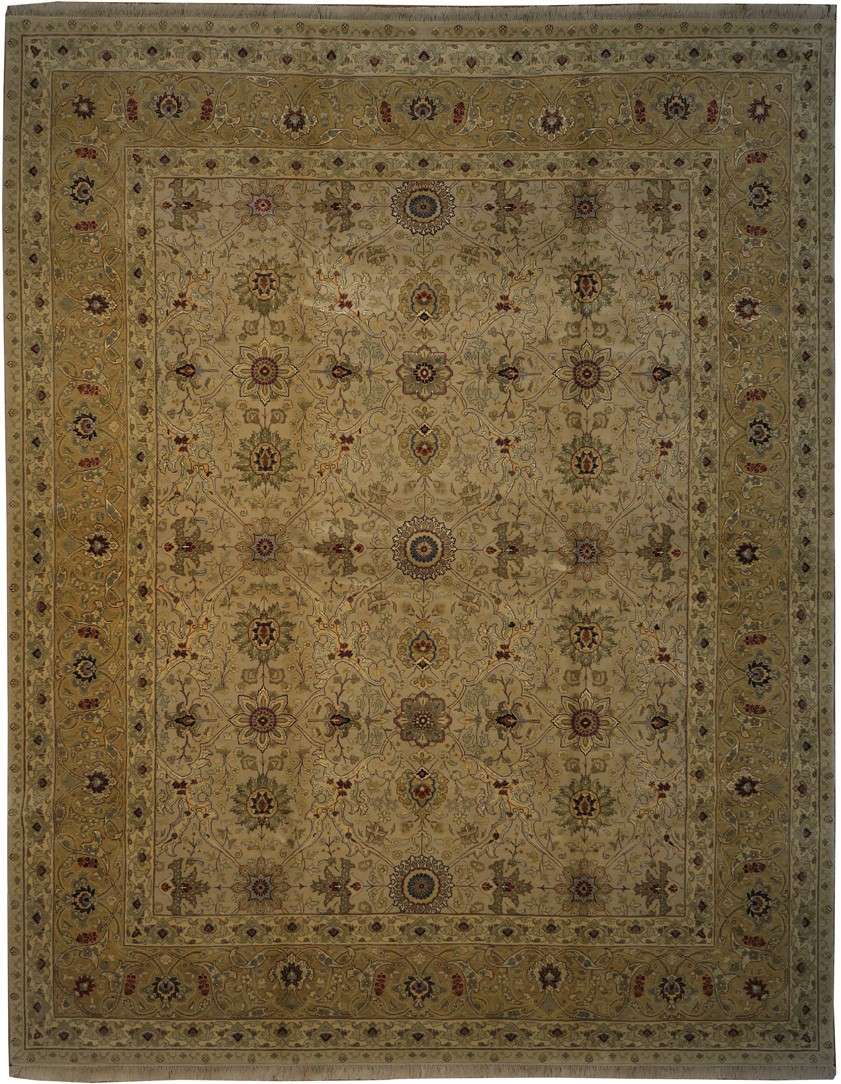 8' 1" x 10' 2" India Agra Rug image 0