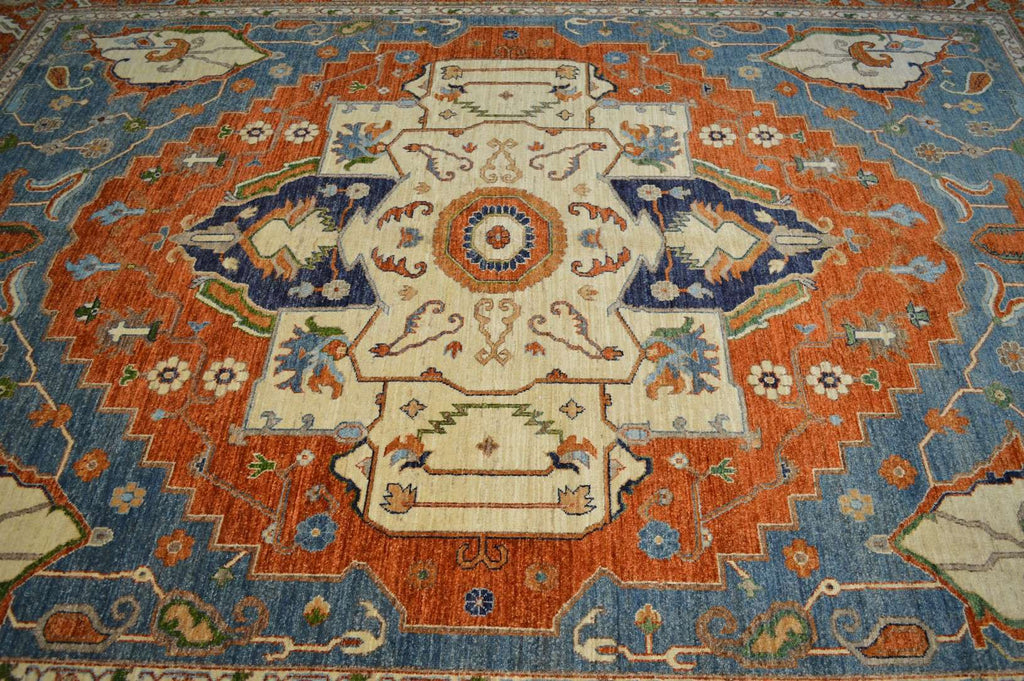 9' 0" x 12' 1" Pakistan Serapi Rug image 7