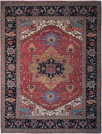 9' 0" x 12' 0" India Serapi Rug image 0