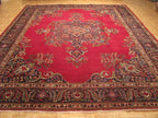 10' 3" x 12' 1" Persian Tabriz Rug image 1