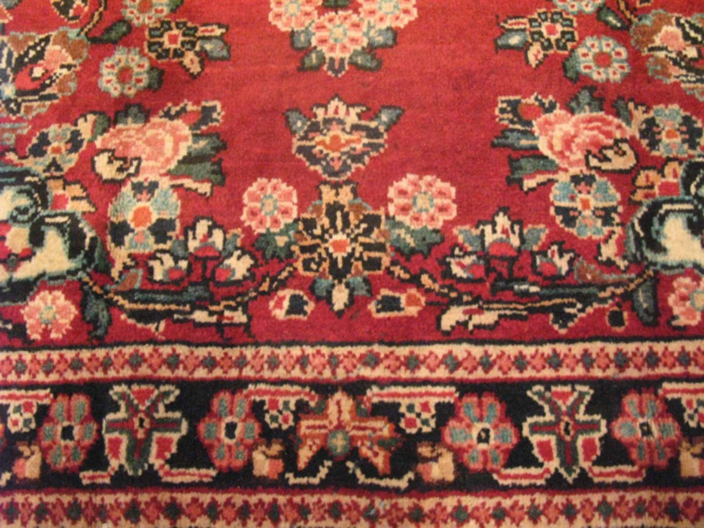 4' 4" x 6' 7" Vintage Sarouk Rug image 7