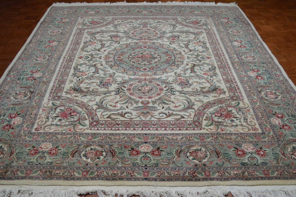 8' 1" x 10' 9" India Tabriz Rug image 1