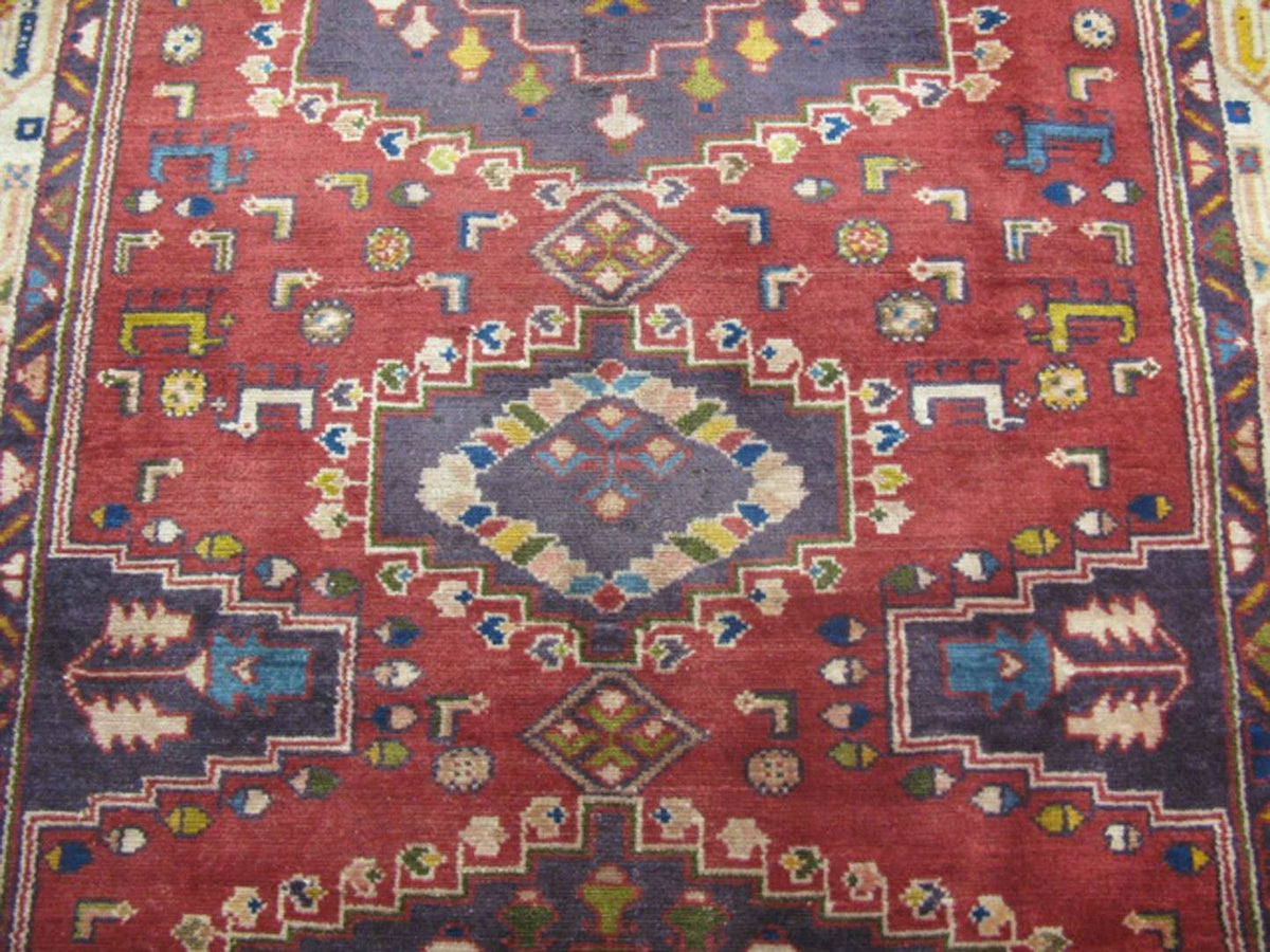 3' 6" x 10' 5" Persian Meshkin Runner image 6