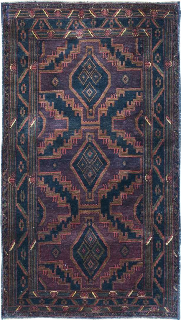 3' 9" x 6' 8" Afghanistan Belouch Rug image 0